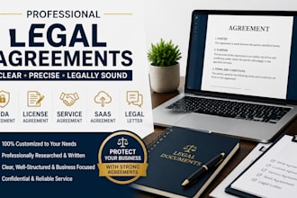 draft license agreement, nda, service agreement, legal letter, saas agreement