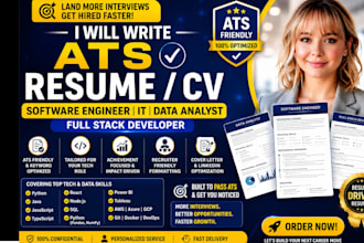 write ats software engineer IT data analyst resume full stack developer cv