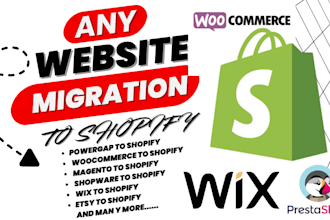 do shopify migration store transfer shopify setup and product import to shopify