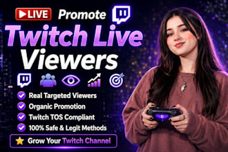 organically promote your twitch live stream