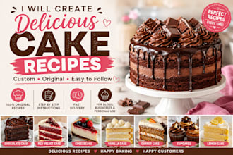 create custom cake recipes with step by step instructions