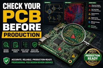 review your pcb design, schematic and layout before production