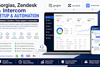 setup gorgias zendesk intercom helpdesk chatbot ticket support automation