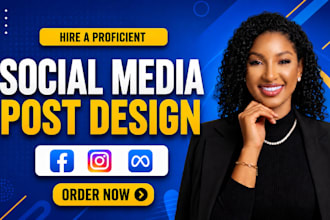 design social media post facebook post instagram post social media ads creative