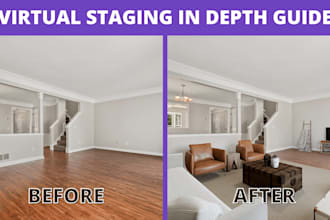 do real estate virtual staging, virtual furniture and renovation