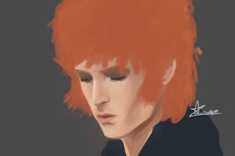 draw or paint a realistic portrait