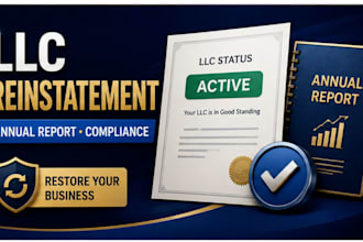 reinstate your US llc file annual report and restore company status