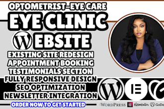 eye care website, eye clinic website, optometrist website, ophthalmology website