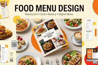 design professional restaurant and food menu design