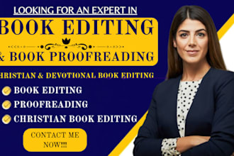 proofread, line and copy edit your christain, devotional or faith based book