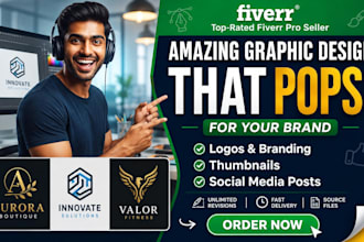 design professional logo and brand graphics