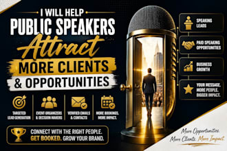 help public speakers attract more clients and opportunities