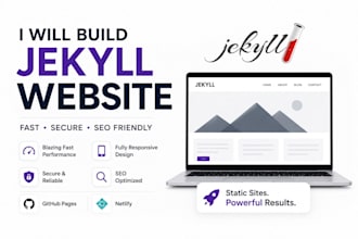 build fast jekyll static website portfolio business github pages fix site errors