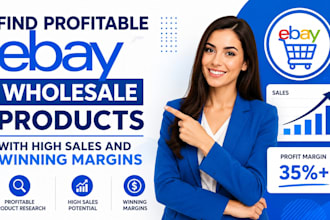 find profitable ebay wholesale products with high sales and winning margins
