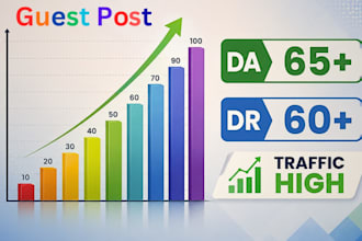 create general backlinks via guest posts on high da general sites to rank blogs
