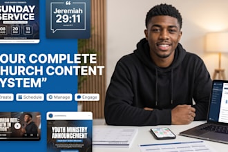 be your christian social media manager and church content creator social