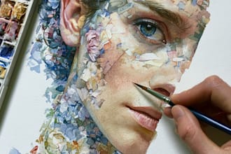 create custom watercolor illustrations