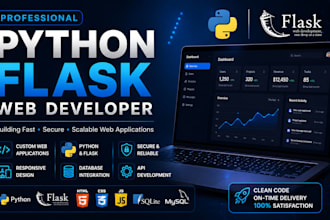 develop custom python flask web applications