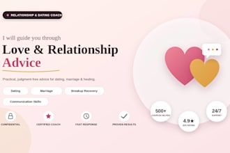 provide relationship advice, dating guidance, and emotional support