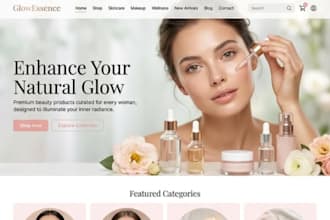 squarespace beauty skincare cosmetics brand website