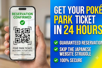 secure your reservation for poke park ticket in  24 hours hassle free
