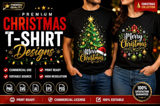 create trendy christmas t shirt, bible verse, and ugly christmas sweater