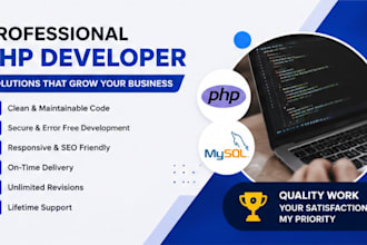develop a custom PHP website or web application