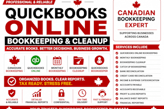 handle canadian bookkeeping quickbooks online monthly bookkeeping and clean up
