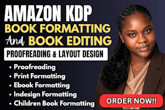 do paperback and ebook formatting, kdp formatting, book layout design, epub mobi