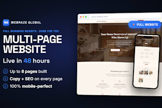 build a complete multi page business website in 48 hours
