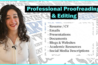 professionally proofread your english document or resume