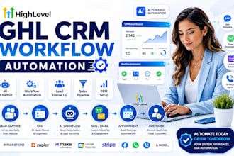 build gohighlevel ai automation crm workflow and lead follow up system