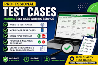 write professional test cases for your website or mobile app