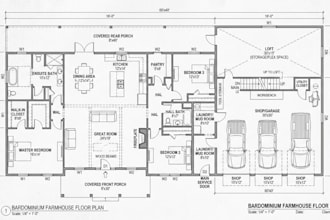 create custom farmhouse barndominium floor plans