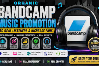 increase organic bandcamp listeners music promotion bandcamp marketing