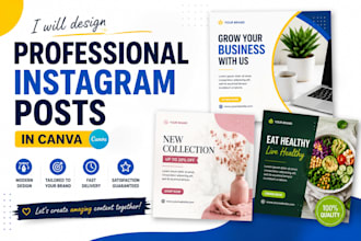 design professional canva instagram posts for your business