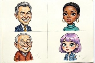 draw a caricature, cartoon caricatures
