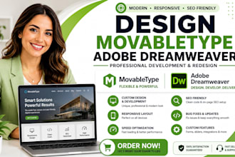 design movabletype website adobe dreamweaver website redesign responsive website