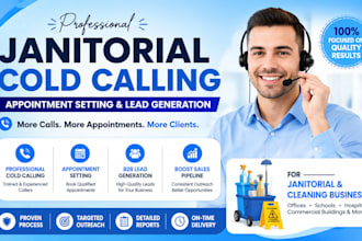 janitorial cold calling, commercial cleaning, janitorial cold caller, b2b call
