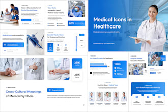 design medical practice startup pitch deck healthcare presentation research ppt