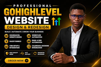 do gohighlevel website design, sales funnel automation, go high level expert