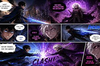 create manga pages and comic panels as a manga artist
