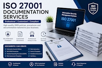 create professional isms documentation, policy, procedure