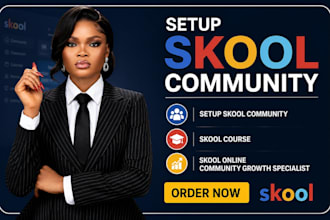 setup skool community, skool course, skool online community growth specialist