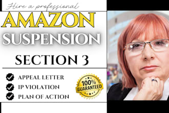 write section 3 appeal letter for amazon poa suspension account reinstatement