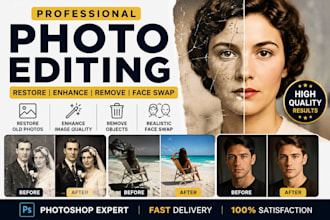 repair old photos, enhance images, remove objects and face swap