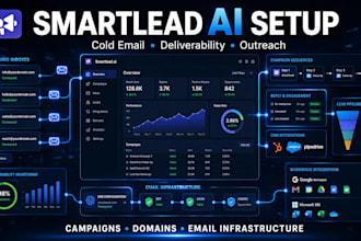 setup smartlead ai cold email campaigns for lead generation