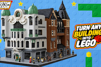 design a custom lego model of any building or object