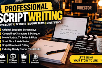 write movie scripts screenplay screenwriting feature films TV pilots short films