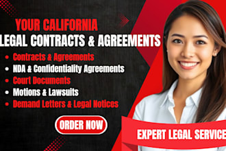 draft legal contracts agreements nda and court documents
